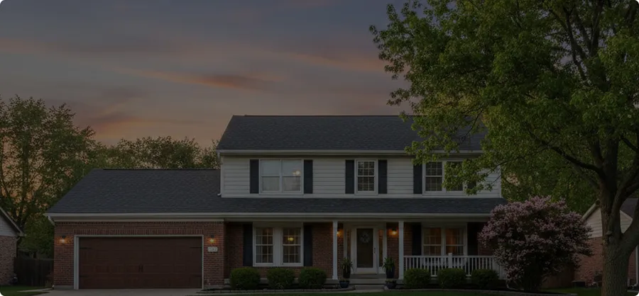 Family standing in front of their home ready to sell for cash