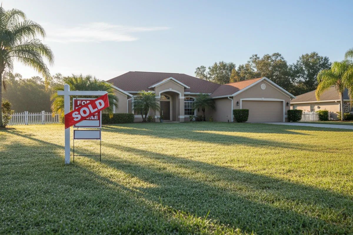 Lakeland Florida residential neighborhood with homes ready for quick sale