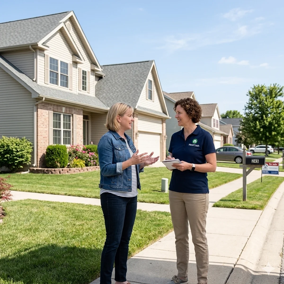 Homeowner receiving cash offer to sell house as-is without making repairs