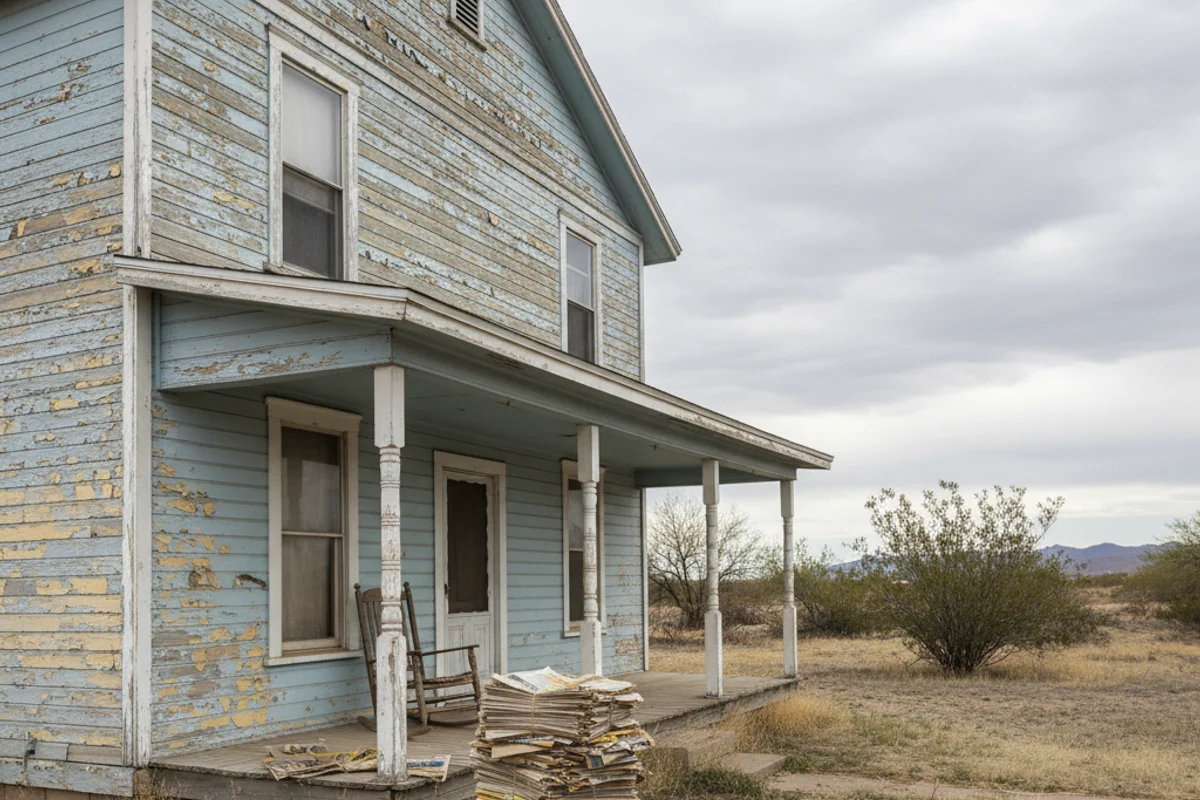 Inherited property with for sale sign in Mesa Arizona neighborhood