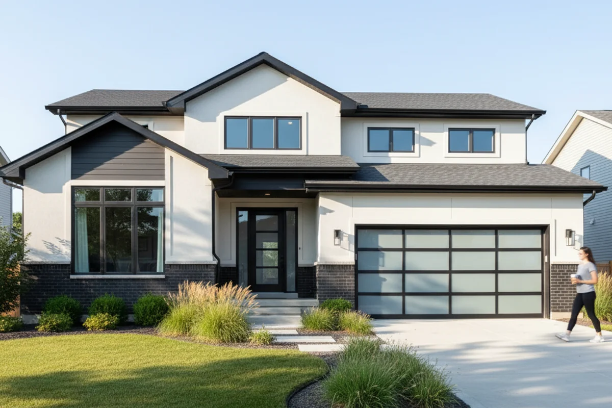 Well-maintained residential neighborhood in Warren Michigan with various home styles